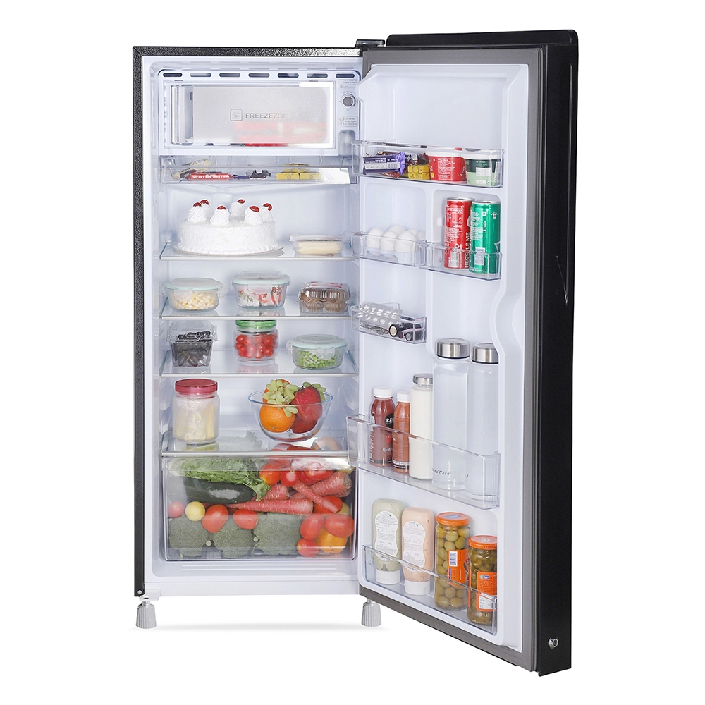 Haier 185L 2 Star Direct Cool Single Door Refrigerator with Toughened Glass Shelf HRD-2062CHG-N